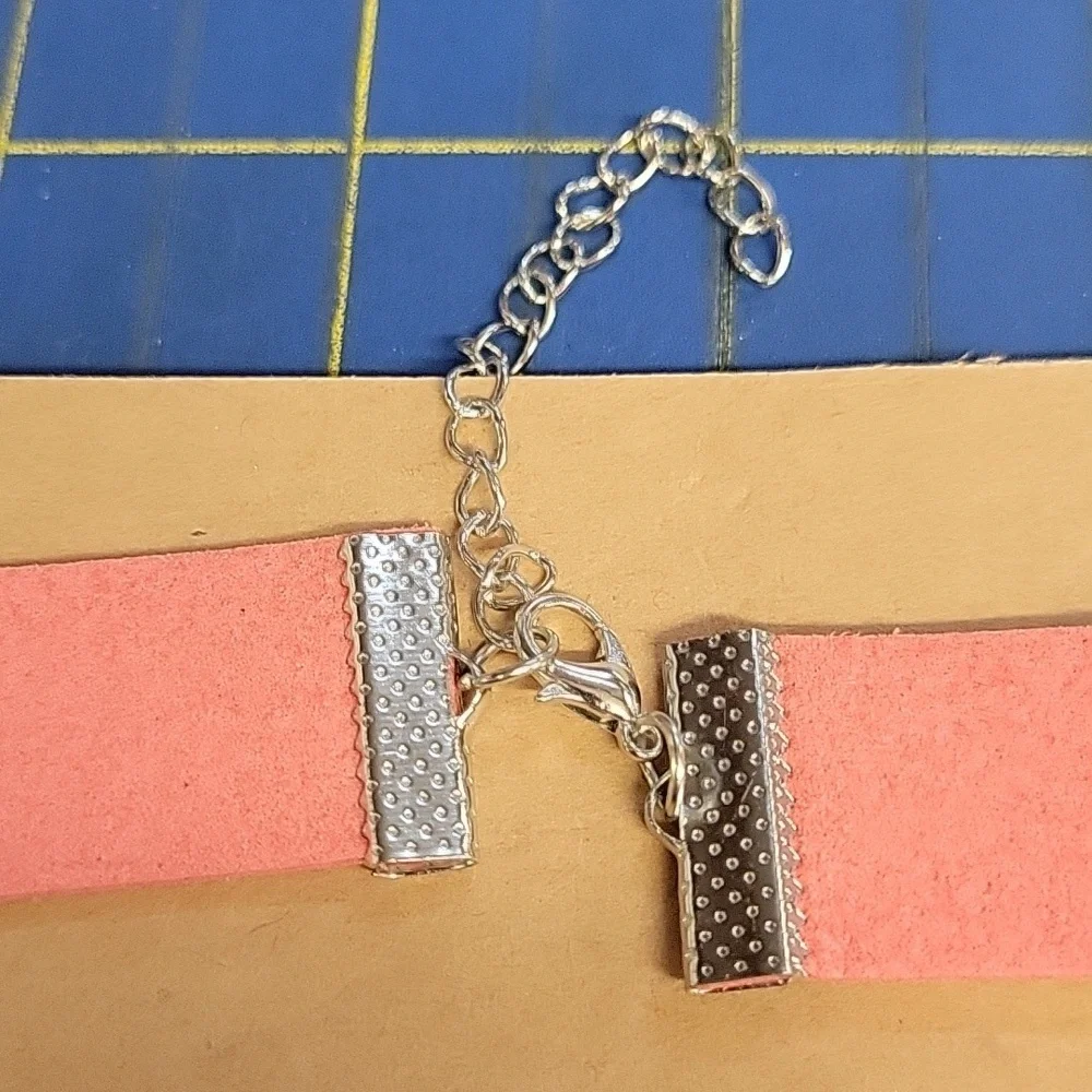 Coral Rhinestone Coker 13